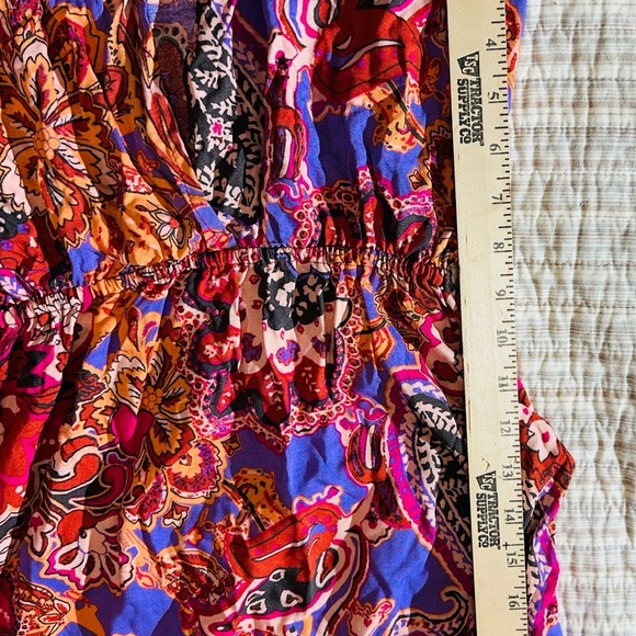 Maya Coral Colorful Keyhole Neck Maxi Dress-Small-NWT - Picture 12 of 12